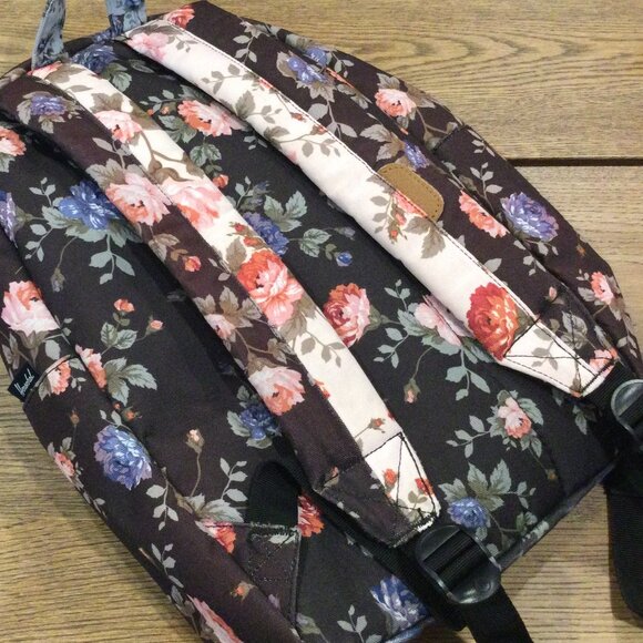 Black Floral/Pink Floral Heritage Mid-Volume Backpack - Picture 4 of 12